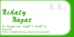mihaly magat business card